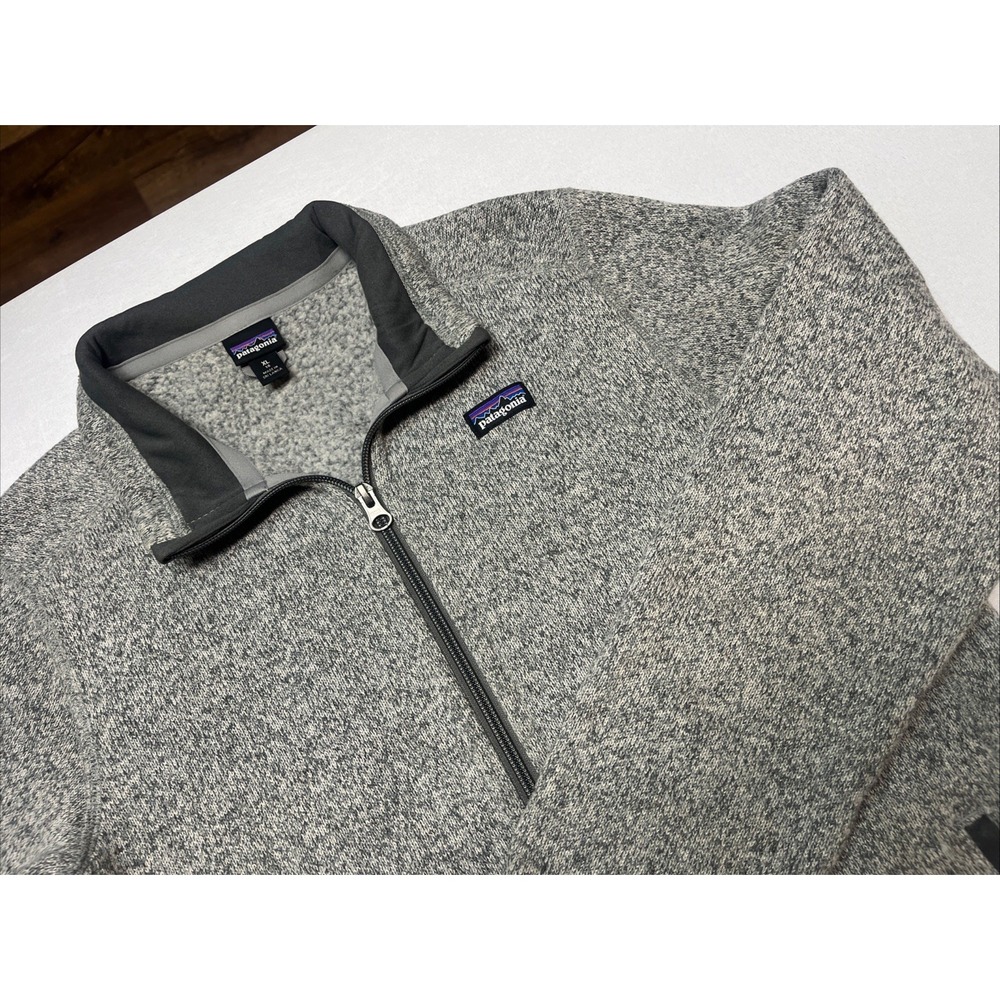 Patagonia Better Sweater Fleece Full Zip Jacket Kids XL 14 Heathered Gray